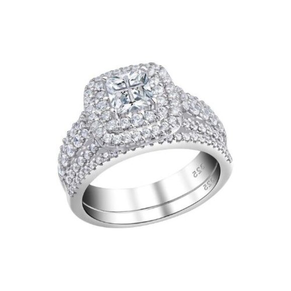 Jewelry - 💍 0.5ct CZ Bridal Set – 925 Sterling Silver